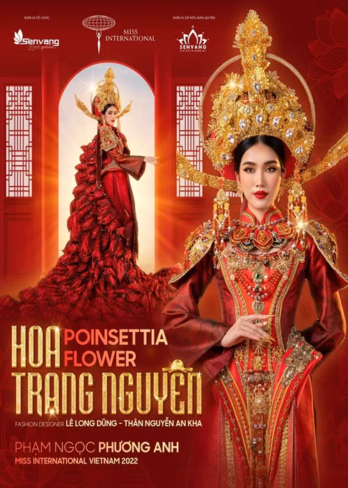 Ít ngày trước, Phương Anh tung loạt ảnh cận cảnh quốc phục "Hoa trạng nguyên" sẽ trình diễn ở cuộc thi. Ảnh: FBNV