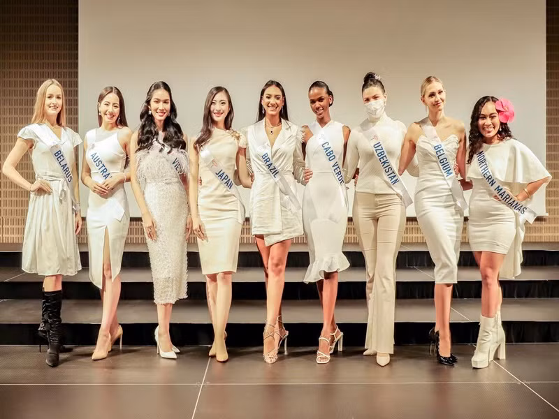 Đại diện Việt Nam còn nỗ lực gây ấn tượng bởi khả năng ngoại ngữ. Trong phóng sự ghi lại hoạt động của các thí sinh được lên sóng truyền hình Nhật Bản, Phương Anh "bắn" tiếng Nhật. Ảnh: BTC