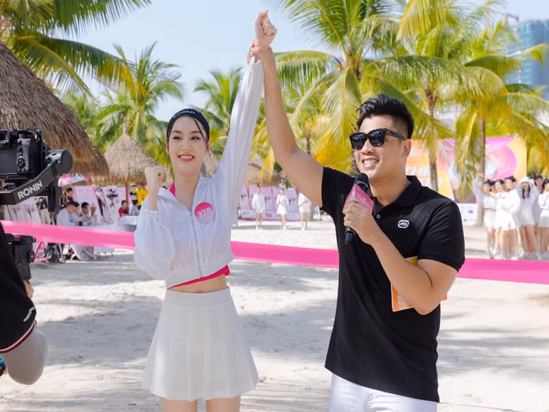 2 cô gái xuất sắc phần thi chạy cự ly ngắn gồm: Lê Nguyễn Ngọc Hằng và Phạm Thị Phương Trinh.