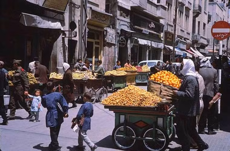 Loạt ảnh cuộc sống yên bình ở Damascus năm 1965 đều do nhiếp ảnh gia Charles W. Cushman thực hiện. Ảnh OLA