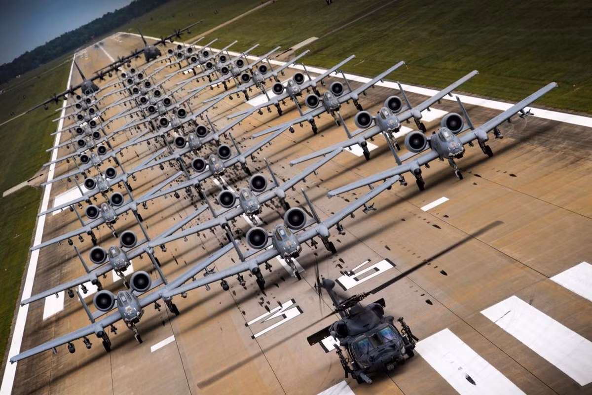 Dàn cường kích cơ A-10 của quân đội Mỹ. Nguồn ảnh: USAF.