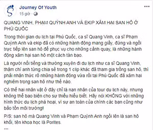 Quang Vinh - Pham Quynh Anh bi chi trich “pha hoai” san ho Phu Quoc-Hinh-7