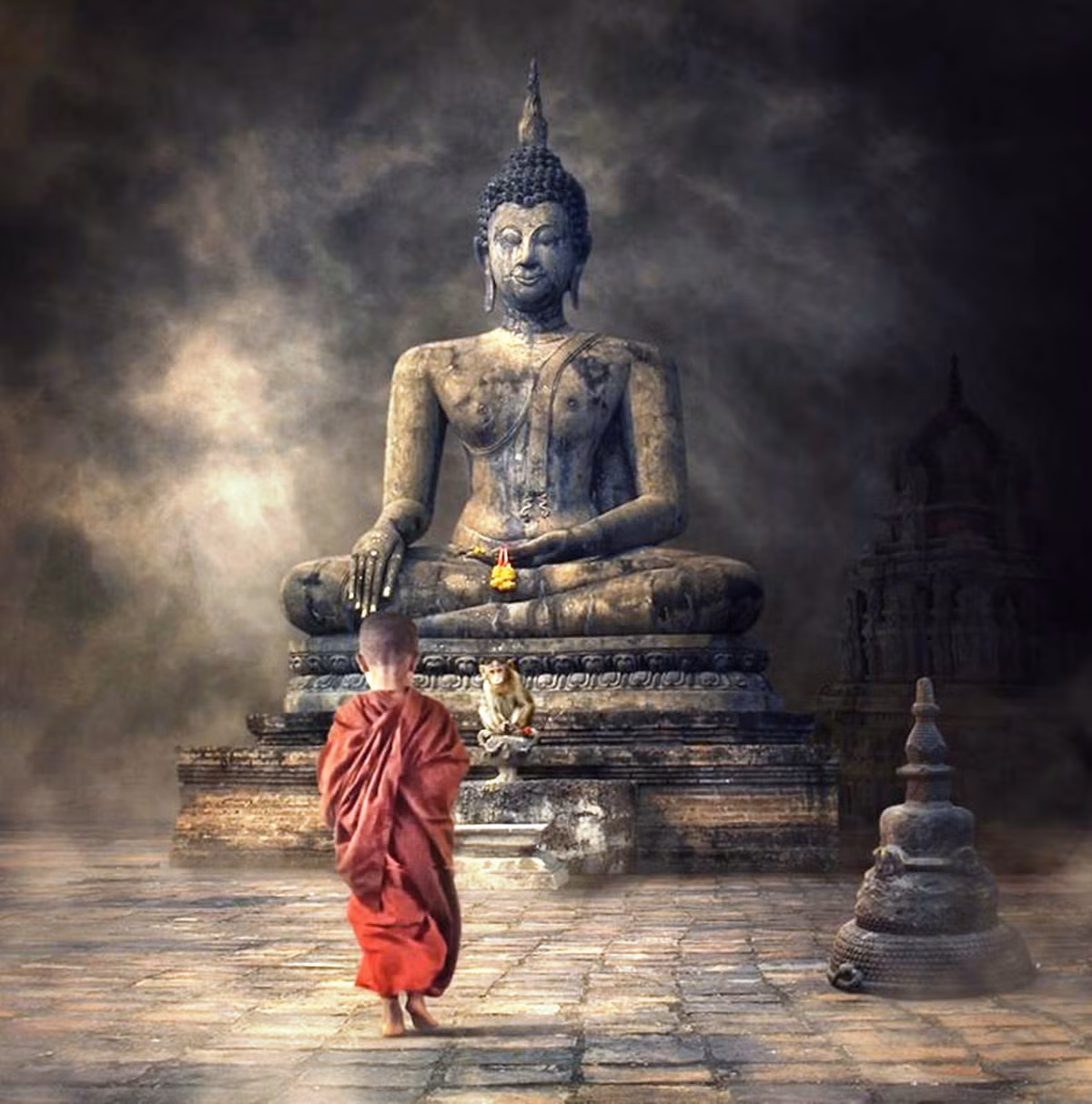 1. Từ bỏ tham – sân – si: Bởi phiền não của con người cũng từ đây mà ra. Vì thế Phật dạy: “Tri túc tâm thường lạc” (Biết đủ thì lòng mới vui). Vậy đi chùa đừng “xin” Phật quá nhiều thứ, mà nên chú ý đến việc niệm Phật và lễ Phật, bởi “Niệm Phật một câu Phước sinh vô lượng” và “Lễ Phật một lạy tội diệt hà sa”.