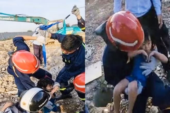  Giải cứu bé gái 5 tuổi rơi xuống hố cọc ép bê tông sâu 15m: Trước vụ việc tại Đồng Tháp không lâu, vào khoảng 16h30 ngày 19/12/2022, anh Lại Thế Quang (ngụ thị trấn Hiệp Phước, huyện Nhơn Trạch, Đồng Nai) phát hiện bé L.K.T (5 tuổi) rơi xuống hố ép cọc bê tông sâu khoảng 15m tại khu vực công trường đang thi công. Nhận được tin báo, lực lượng Cảnh sát Phòng cháy chữa cháy và cứu nạn, cứu hộ công an tỉnh Đồng Nai đã điều động 1 xe chỉ huy, 1 xe chuyên dụng cùng 14 cán bộ, chiến sĩ tới hiện trường triển khai ứng cứu. 