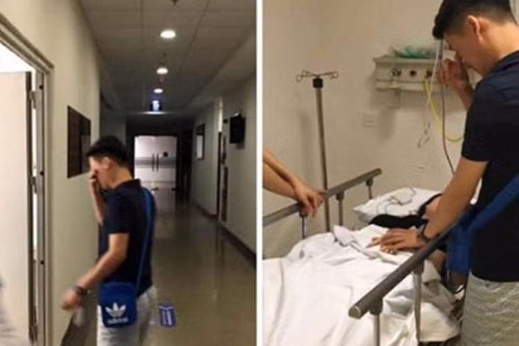Năm 2015, thông tin Quế Vân tự tử nhưng được người nhà phát hiện và đưa đi cấp cứu được em trai của nữ ca sĩ chia sẻ trên trang cá nhân. Ảnh: Motthegioi