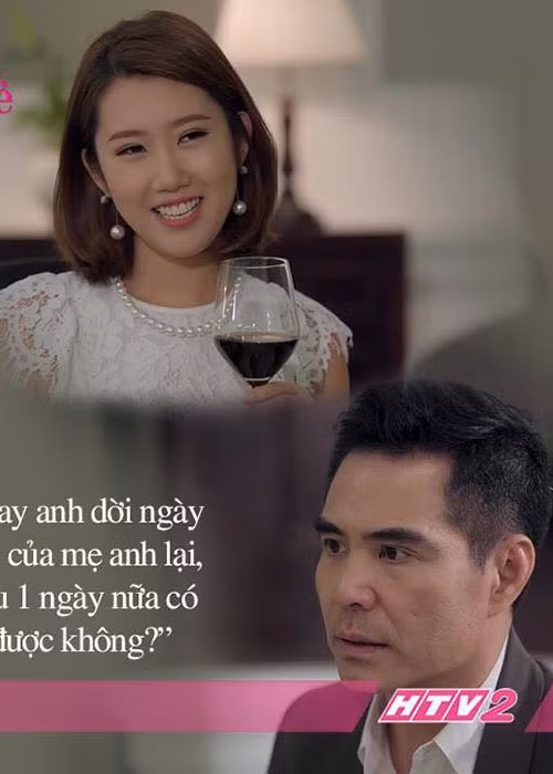 Trong “Gạo nếp gạo tẻ”, Thúy Ngân đóng vai người vợ đỏng đảnh, ích kỷ còn Trung Dũng đảm nhận vai người chồng hiền lành tên Kiệt. Ảnh: FBNV