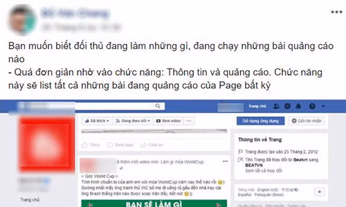 Thông tin về chiến lược, nội dung, ý tưởng quảng cáo sẽ bị công khai trên Facebook. Thông tin về chiến lược, nội dung, ý tưởng quảng cáo sẽ bị công khai trên Facebook.
