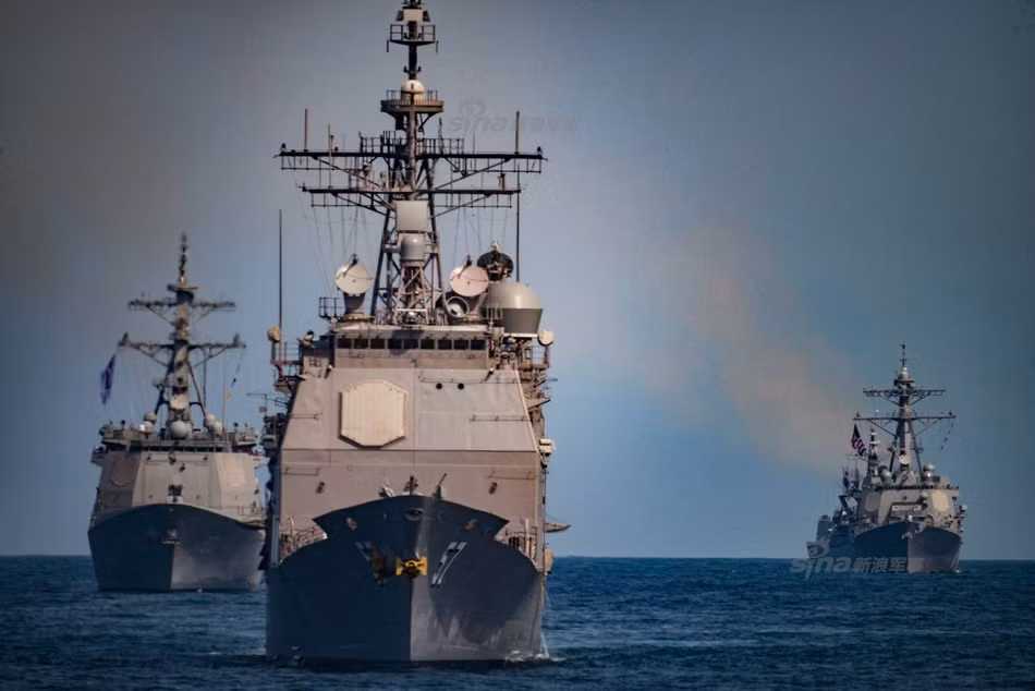 Tuần dương hạm USS Lake Champlain (CG-57). Nguồn ảnh: Sina.