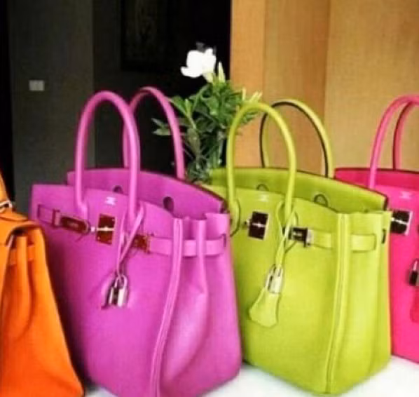 Một cô nàng khoe bộ sưu tập túi Hermes đắt đỏ với đủ màu sắc của mình trên Instagram.
