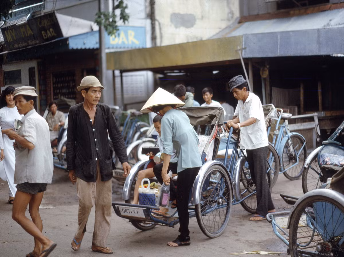 Bến xích lô ở trung tâm Vũng Tàu.
