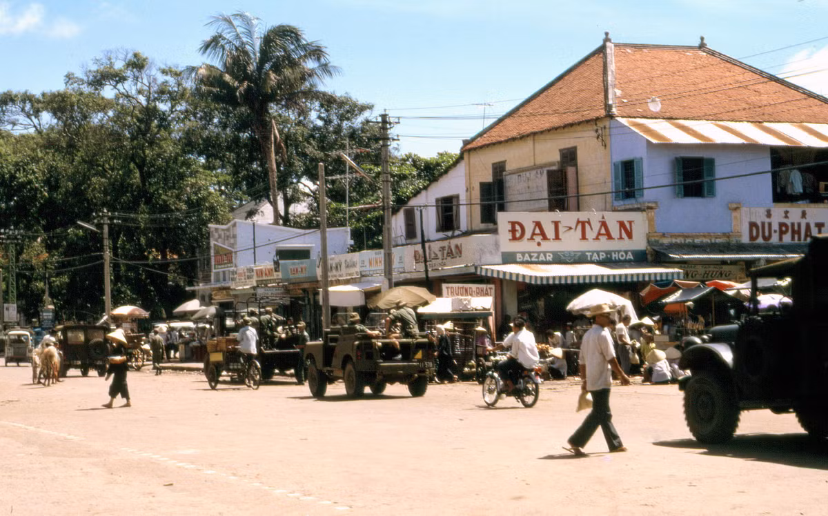 Quang cảnh ở trung tâm thị xã Vũng Tàu.
