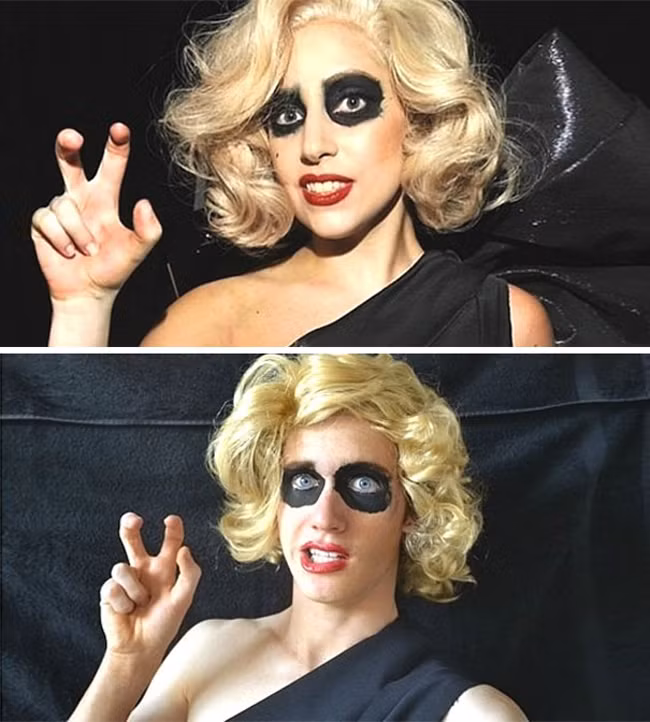 "Cô nàng" Lady Gaga thâm mắt vì mất ngủ.