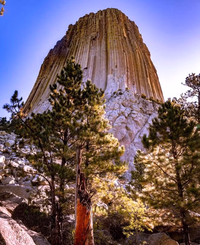 Tháp Quỷ nằm ở bang Wyoming, Mỹ. Ngọn núi có cấu trúc đá nguyên khối dạng cột đứng khổng lồ, hình thành do hoạt động của núi lửa. Tháp Quỷ cao khoảng 264 m, phần đỉnh khá bằng phẳng với diện tích lớn gấp đôi một sân bóng đá. Địa danh này được phát hiện vào năm 1893. Đây là điểm đến của những du khách ưa mạo hiểm.