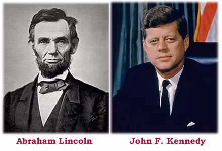 Ông Kennedy và Lincoln tiếp tục có sự trùng hợp đến khó tin về năm đắc cử Tổng thống Mỹ. Trong khi ông Lincoln đắc cử Tổng thống Mỹ năm 1860 thì ông Kennedy giành chiến thắng trong cuộc bầu cử Tổng thống Mỹ năm 1960.