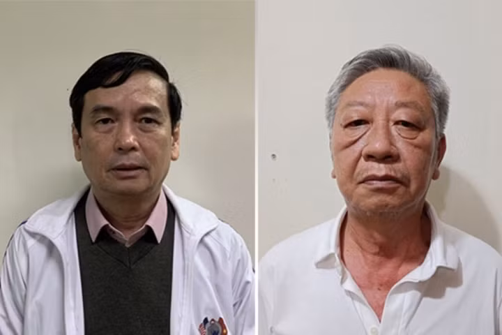 Bị khởi tố cùng ngày với ông Nguyễn Văn Định (ảnh trái) là ông Nguyễn Thành Danh (ảnh phải), Giám đốc CDC Bình Dương. Kết quả điều tra ban đầu xác định các bị can đã vi phạm các quy định của Luật đấu thầu khi tổ chức đấu thầu mua vật tư phòng, chống dịch bệnh COVID-19, gây hậu quả đặc biệt nghiêm trọng.