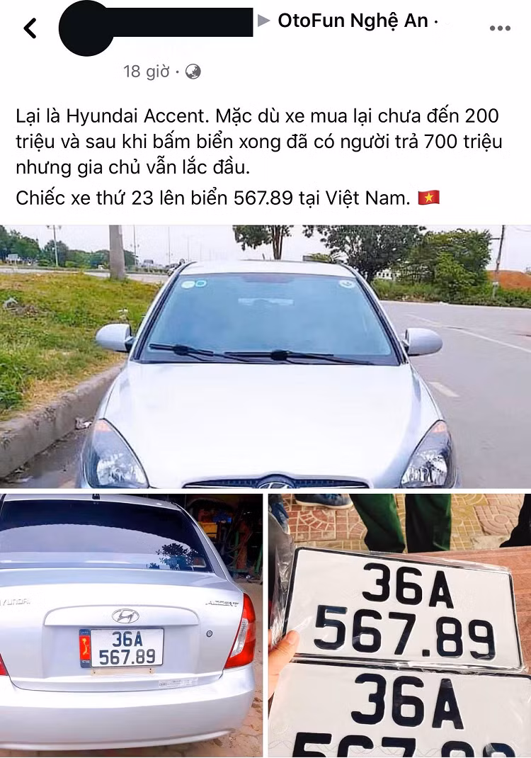 Hyundai Accent 200 trieu, trung 