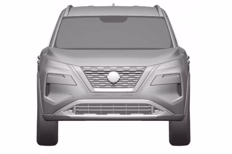 Qua hình ảnh này, có thể thấy Nissan X-Trail 2021 mới được bổ sung thiết kế đầu xe mượt mà hơn với lưới tản nhiệt V-Motion nổi bật hơn. Ngoài ra, xe còn có 2 khe gió nằm dọc và hốc gió trung tâm cỡ lớn trên cản trước.