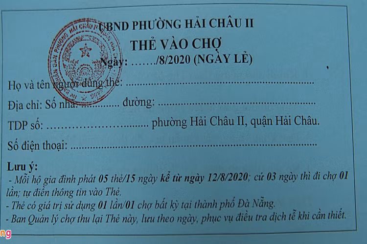 Việc phát thẻ ngày chẵn, ngày lẻ nhằm phân chia tần suất đi chợ của người dân theo hộ gia đình. Thành phố phát phiếu để cứ 3 ngày 1 hộ dân đi chợ một lần. Mỗi hộ sẽ được phát thẻ cả ngày chẵn và ngày lẻ. 