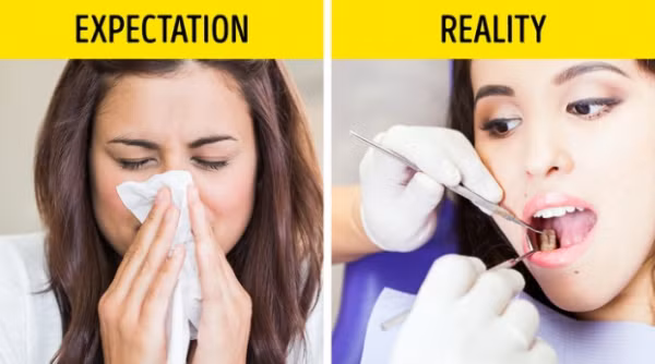  Cảm lạnh thông thường là bệnh phổ biến nhất trên Trái đất: Có vẻ như không có ai miễn nhiễm cảm lạnh khi thời tiết lạnh, nhưng có một căn bệnh phổ biến hơn mà không phụ thuộc vào điều kiện thời tiết, chính là sâu răng. Theo một dự án nghiên cứu mở rộng được giám sát bởi giáo sư W. Marcenes từ Đại học Queen Mary ở Luân Đôn. Ông chỉ ra rằng 2,5 tỷ người lớn và 621 triệu trẻ em trên thế giới phải đối mặt với vấn đề này và đó là một lý do tốt để đánh răng và đến thăm nha sĩ thường xuyên hơn.