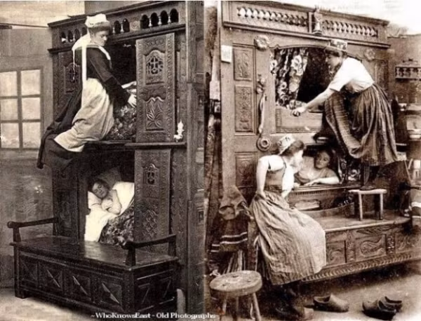 Một phòng ngủ cho người giúp việc, Anh, năm 1843.