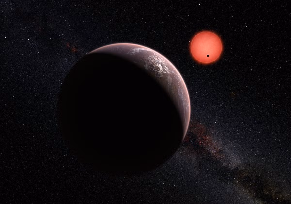 Trong 7 hành tinh, TRAPPIST-1b và TRAPPIST-1c gần ngôi sao trung tâm nhất có khí hậu nóng và ẩm ướt.