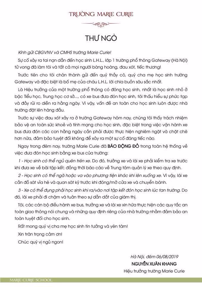 Hoc sinh bi bo quen tren xe tu vong: Cac truong “bao dong do” ngay trong dem-Hinh-2