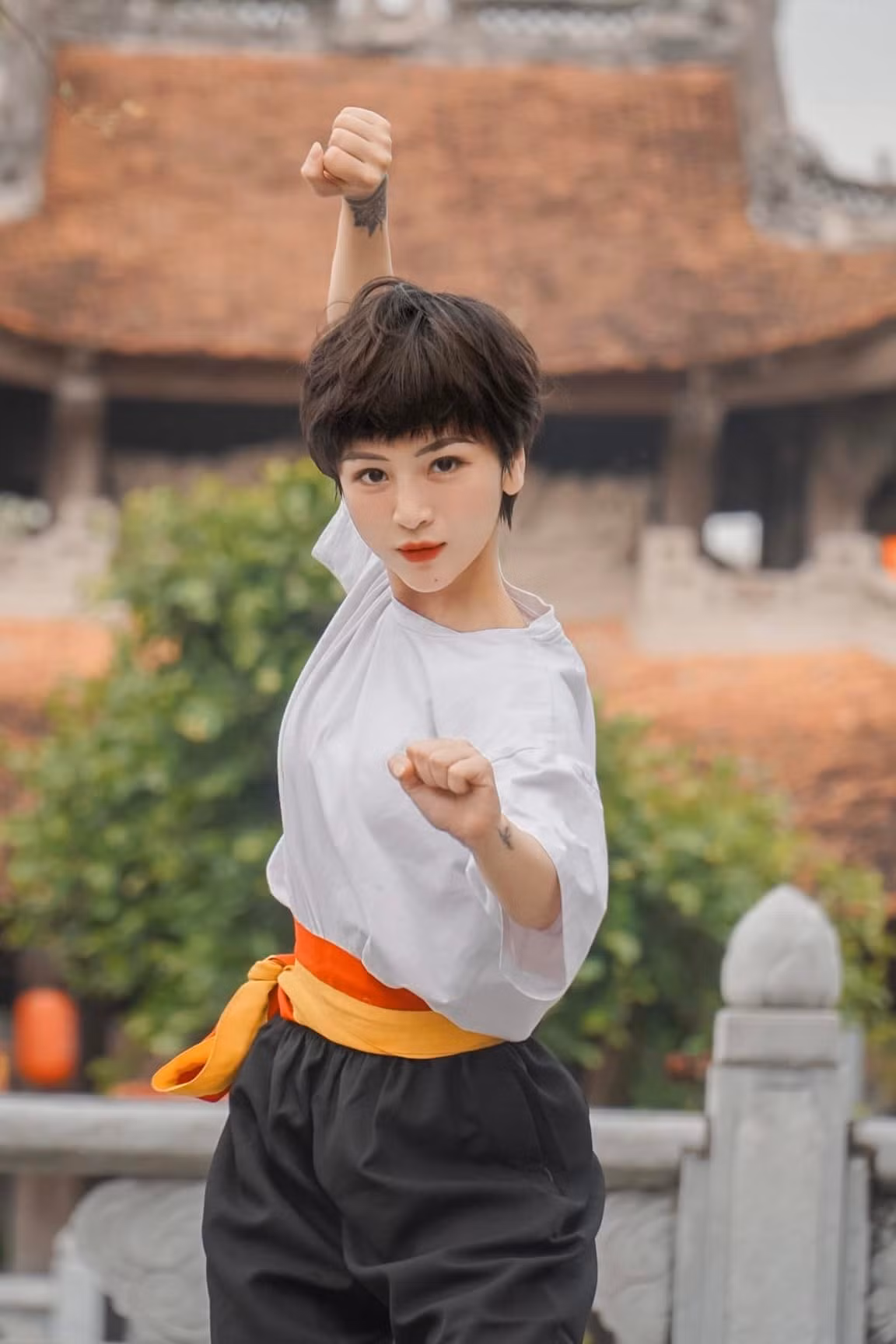 Tập luyện là thói quen lành mạnh và không thể thiếu trong sinh hoạt hàng ngày của Trần Thị Hậu.