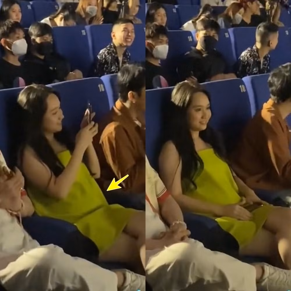 Trước đó Trúc Anh xuất hiện ở một sự kiện với thân hình mũm mĩm, vòng 2 "lùm lùm".