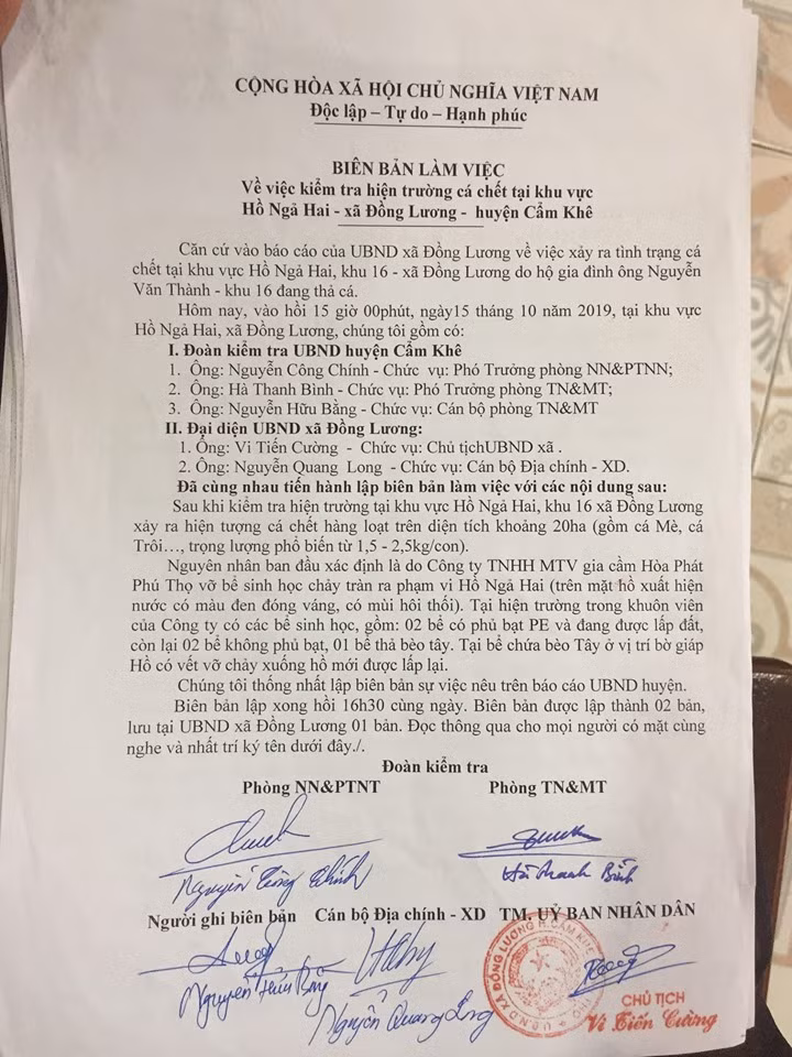 Sai pham, bi phat nang roi van tai phat, gia cam Hoa Phat 