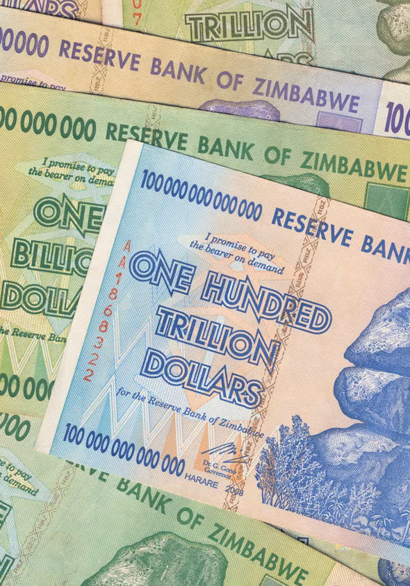 Đồng đô la Zimbabwe bị xóa sổ năm 2009 sau khi quá trình đổi tiền hoàn tất. Điều này xuất phát từ việc Zimbabwe xảy ra vấn đề siêu lạm phát vào tháng 11/2008, khi đó lạm phát ở mức 79 tỷ phần trăm mỗi tháng. Do vậy, từng có thời điểm 250.000 tỷ đôla Zimbabwe phát hành năm 2008 chỉ đổi được 1 USD.