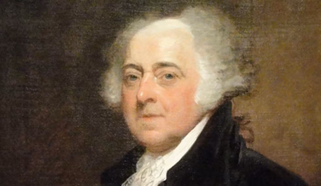 John Adams (1735-1826) là tổng thống thứ 2 của nước Mỹ và là tổng thống đầu tiên được làm việc tại Nhà Trắng sau công trình này hoàn tất xây dựng. Tổng thống Adams gây chú ý khi có người con trai - John Quincy Adams đắc cử Tổng thống thứ 6 của Mỹ.
