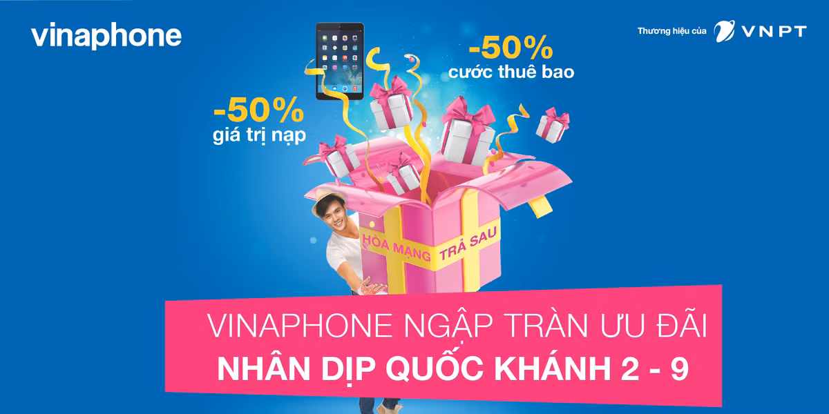 “Bao” khuyen mai cua VinaPhone chao mung Quoc Khanh