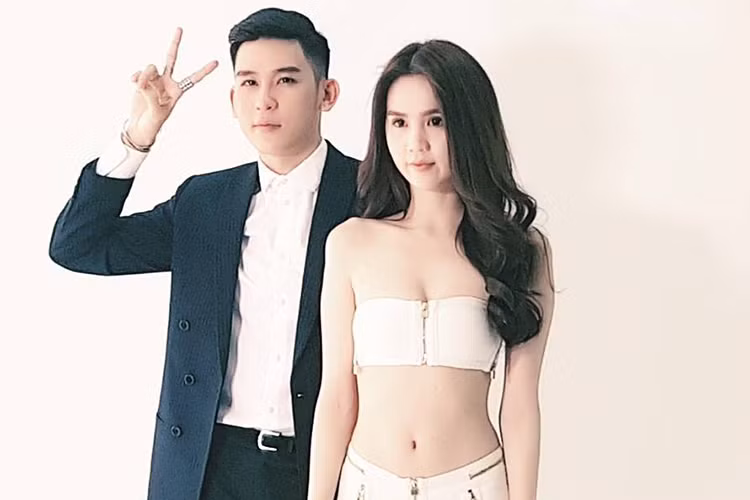 Hình ảnh gợi cảm của Ngọc Trinh bên người mẫu Minh Trung. Cả hai sẽ có màn kết hợp thú vị trong “Đêm hội chân dài 10”. (Ảnh: Instagram Minh Trung)