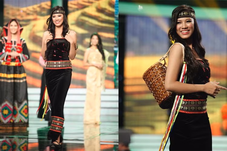 Trước cuộc thi Hoa hậu Việt Nam 2016, Kim Duyên từng tham gia cuộc thi Hoa khôi Áo dài 2014.