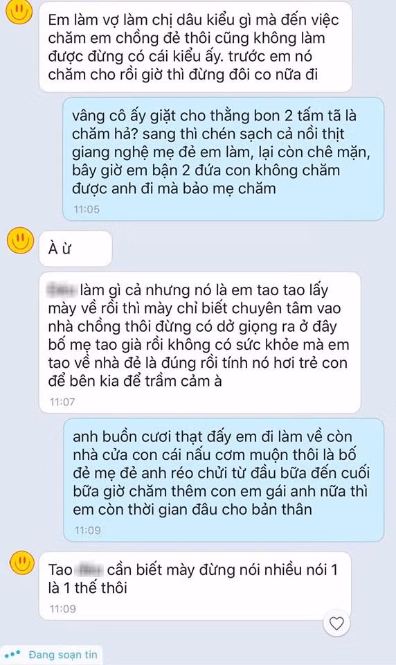 Buc xuc mot nach 2 con con phai bung bo hau em chong