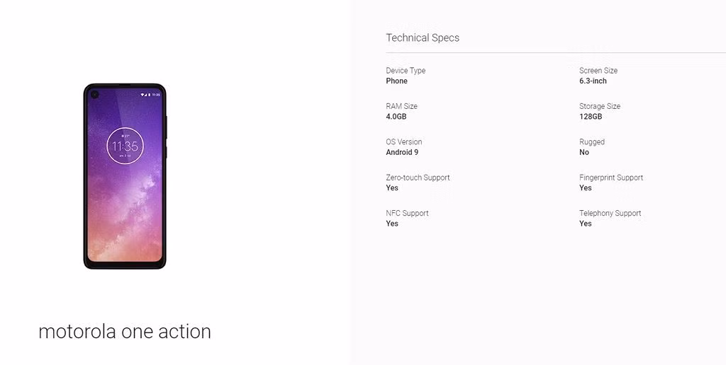 Motorola One Action sắp ra mắt có 3 camera sau và màn hình siêu dài - Hình 2 Motorola One Action sap ra mat co 3 camera sau va man hinh sieu dai-Hinh-2