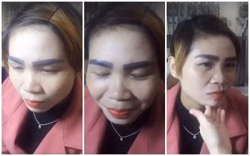 Đi làm đẹp, người phụ nữ cay đắng nhận về cặp lông mày để đời - Hình 2 Di lam dep, nguoi phu nu cay dang nhan ve cap long may de doi-Hinh-2