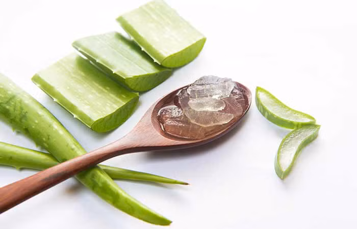 Nha đam (lô hội) - Trộn 1 thìa phần thịt trắng nha đam với 1 thìa nước chanh vào 1 cốc nước. Dùng dung dịch này để xả tóc sau khi gội đầu. Để khoảng vài phút rồi gội lại với nước lạnh. Bạn có thể thực hiện mỗi lần gội đầu (2-3 lần/tuần).