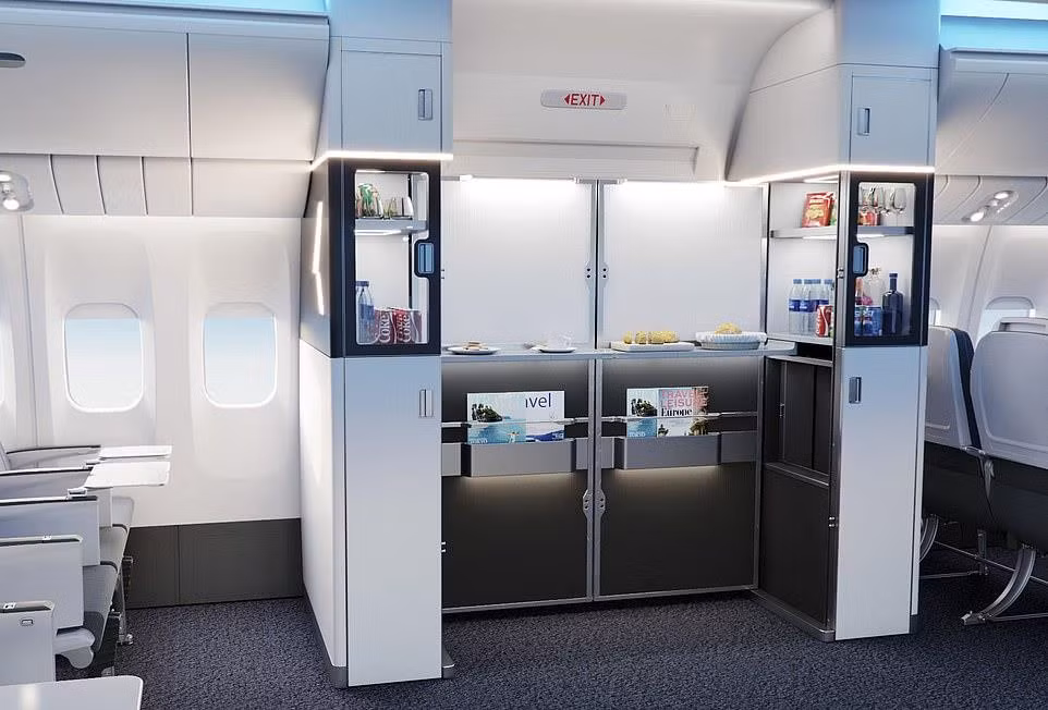 Hãng Collins Aerospace đã được trao giải thưởng cho quầy tự phục vụ thức ăn nhẹ và đồ uống Flex Duet.
