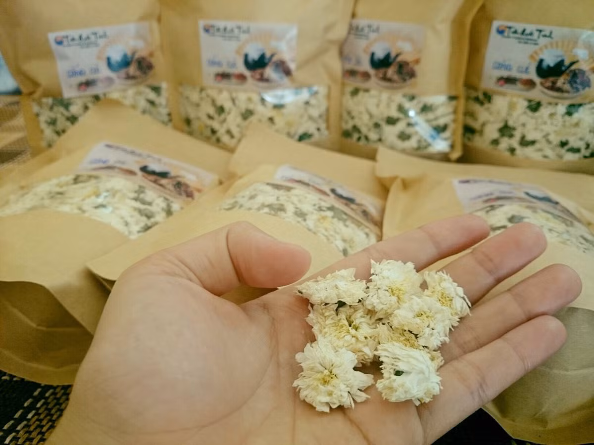 Tra hoa tien vua, 2 trieu dong/kg, nha giau uong de tung bong