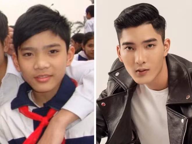 Cũng khoe ảnh ngày ấy và bây giờ, 2 chàng trai được dân mạng xếp vào team "đẹp trai từ bé đến lớn". Ảnh: Phương Nam, Trần Nhật Đức.