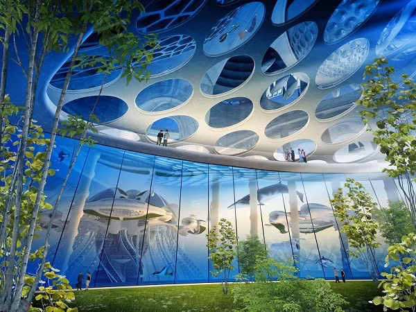 Vườn cá voi nổi Physilia của Vincent Callebaut Kiến trúc sư tài năng Vincent Callebaut đã có một ý tưởng lọc nước sông tuyệt vời với khu vườn nổi hình cá voi Physalia. Physalia là một hệ sinh thái có thể tự hoạt động bằng năng lương mặt trời. Mái nhà của Physalia được phủ pin mặt trời, bên dưới các tuabin thủy điện tạo ra năng lượng từ dòng nước để khu vườn trôi trên sông. Mặt ngoài khu vườn phủ TiO2 sẽ tác dụng với tia cực tím để lọc sạch các chất gây ô nhiễm. Physalia được lấy cảm hứng từ loài sứa “Physalia physalis”, có nghĩa là “Bong bóng nước”. Hiện tại Physalia vẫn chỉ là một dự án trên giấy. Nếu thành hiện thực, nó có thể giải quyết vấn đề nước sạch cho 1 tỷ người trên thế giới.