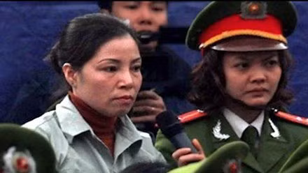 Chân dung nữ tử tù Nguyễn Thị Huệ.