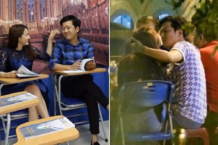 Đang hạnh phúc bên Nhã Phương, Trường Giang bất ngờ bị tố bắt hai tay với Quế Vân. Ảnh: Motthegioi