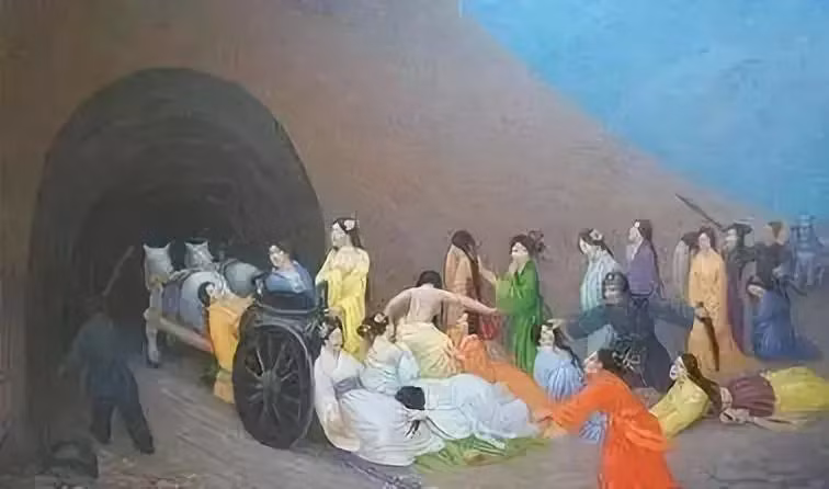  Tuẫn táng là việc chôn người sống cùng với người chết, tin rằng điều này sẽ đảm bảo người chết có người bầu bạn và chăm sóc ở thế giới bên kia. Thường thì nghi thức này chỉ áp dụng cho tầng lớp đặc biệt như vua chúa, quý tộc và hầu cận của họ.