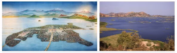 Hồ Texcoco được cho là có 1 thành phố nổi xưa và trù phú hơn ngày nay nhiều.