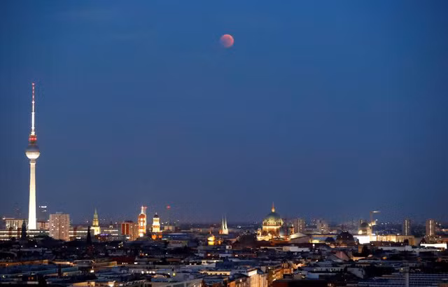 Hình ảnh nhìn từ thủ đô Berlin, Đức.