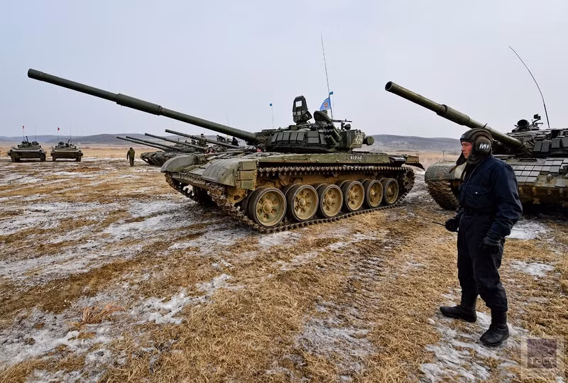 Một cuộc đua xe tăng theo chuẩn Tank Biathlon sẽ kéo dài 7km. Nguồn ảnh: TASS