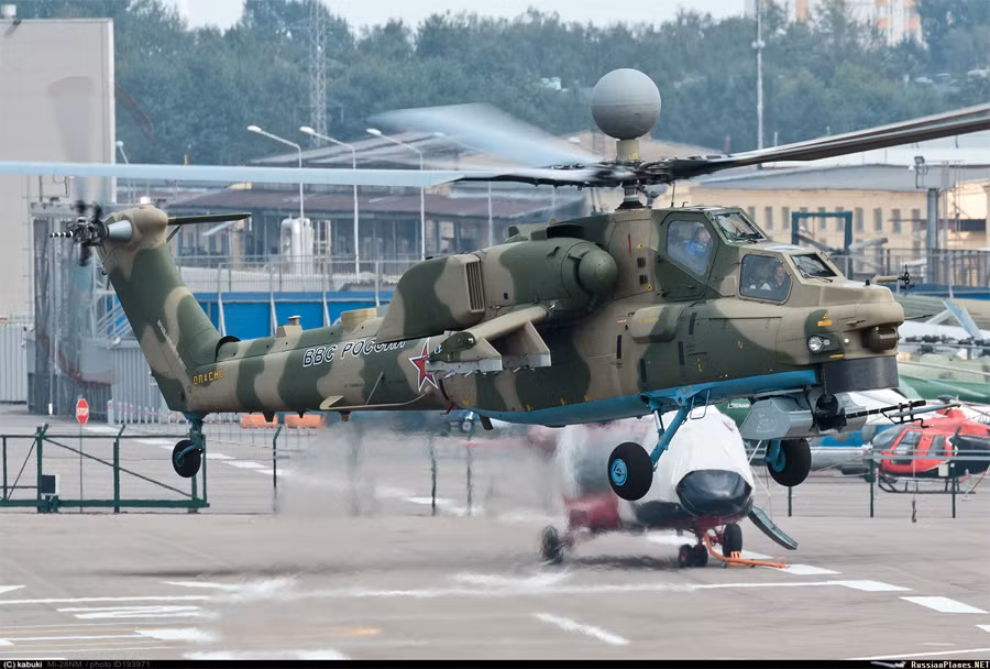 Mi-28NM vốn là một phiên bản hiện đại hóa của máy bay trực thăng tấn công nổi tiếng Mi-28N "Night Hunter". Nguồn ảnh: nevskii-bastion