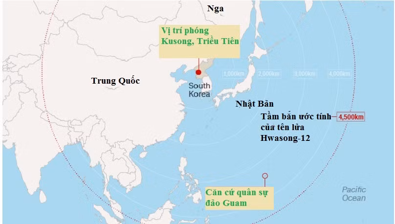 My "hoang via": Ten lua Hwasong-12 Trieu Tien ban toi duoc Guam-Hinh-2